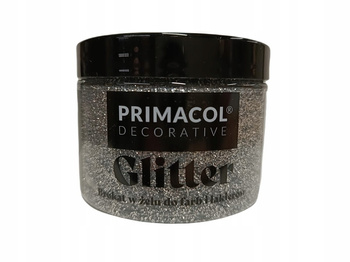 Primacol Glitter brokat w żelu SREBRNY do farb i lakierów - słoiczek 150 g