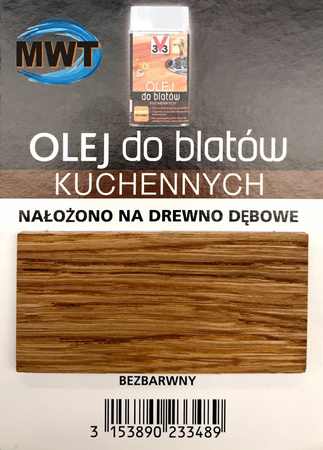 Olej V33 do blatów kuchennych bezbarwny 0.5l