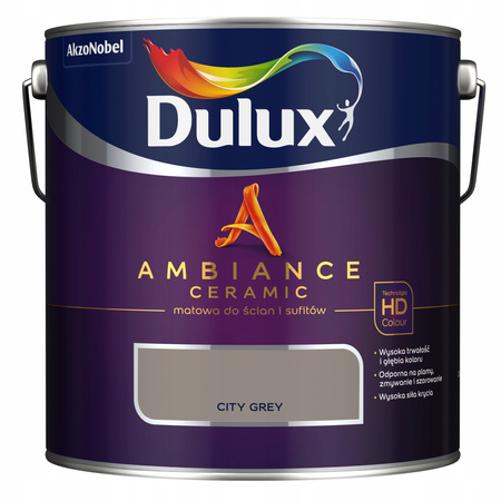 Farba ceramiczna ścienna Dulux AMBIENCE Ceramic City Grey 2,5 l 