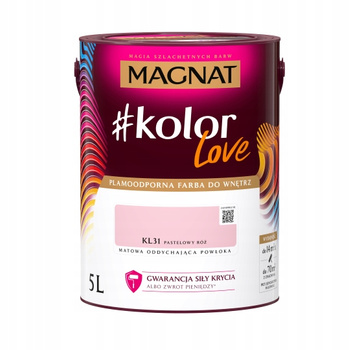 Magnat #kolorLove Pastelowy Róż KL31 5L - Lateksowa Do Twojego Wnętrza!