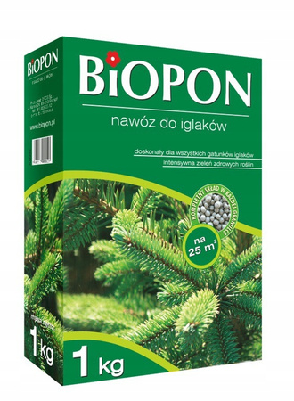 Biopon Nawóz do Iglaków Granulat 5kg - Piękne i zdrowe iglaki bez wysiłku