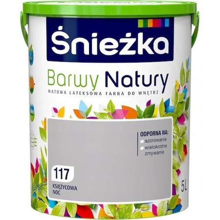 Farba lateksowa ścienna Śnieżka BarwyNatury księżycowa noc 117 5L