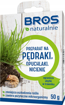 BROS Naturalny środek na pędraki nicienie 50g oprysk na nicienie opuchlaki