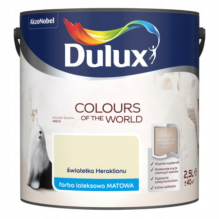 Farba lateksowa ścienna DULUX Św, Heraklionu 2,5L