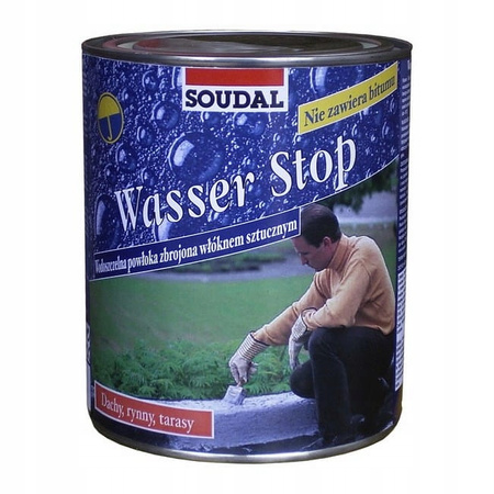 SOUDAL WASSER STOP WODA STOP USZCZELNIACZ DEKARSKI 0,75 L