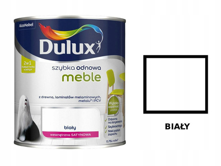 Farba akrylowa Dulux meble odnowa Biały 0,75l