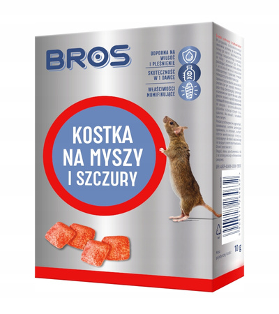 BROS KOSTKA NA MYSZY I SZCZURY 250G