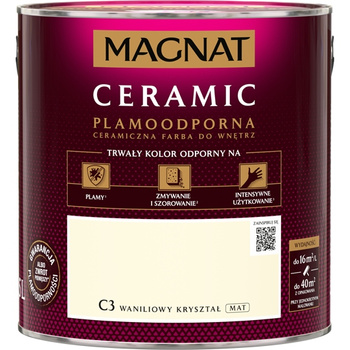 Farba ceramiczna do ścian Magnat Ceramic WANILIOWY KRYSZTAŁ C3 2,5L