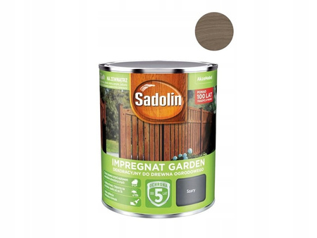 Impregnat Sadolin do drewna ogrodowy 0,7l Szary