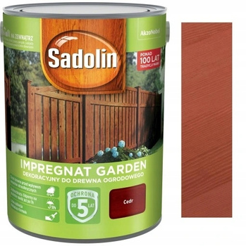 SADOLIN IMPREGNAT DEKORACYJNY GARDEN CEDR 5L