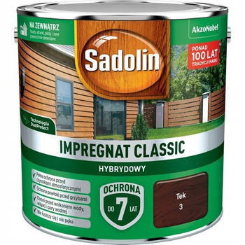 Impregnat Sadolin Classic Hybrydowy Tek 2,5L