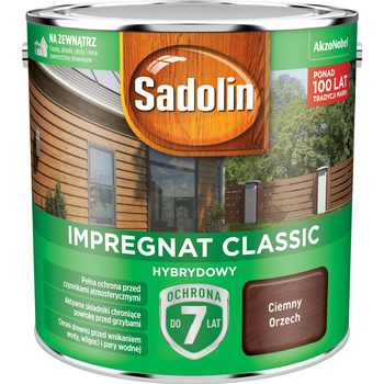 Impregnat drewna Sadolin Hybryd Ciemny Orzech 2,5L