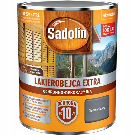 Lakierobejca Sadolin do drewna Ciemny Szary 0,75L