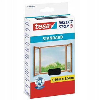 Moskitiera okienna Tesa Standard czarna 1,5x1,3m - Ochrona przed owadami