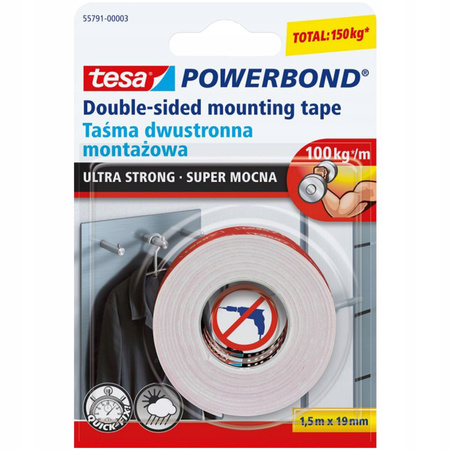 Dwustronna taśma montażowa tesa ULTRA STRONG 1,5m