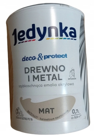 Jedynka do mebli Deco&Protect Drewno i Metal Mat Beżowy 0,7L