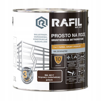 Śnieżka Rafil Prosto - NaRdzę Poł RAL8017 2,5L