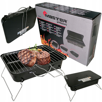 Grill piknikowy walizka przenośny 35x25cm Master Grill&Party MG937