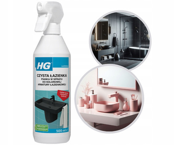 Czysta Łazienka Pianka w sprayu do kolorowej armatury łazienkowej