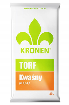 KRONEN Torf kwaśny pH 3,5 - 4,5 80 L