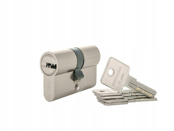 Wkładka bębenkowa GERDA H Plus 27/35 nikiel satyna 5 kluczy wysoka odpornoś