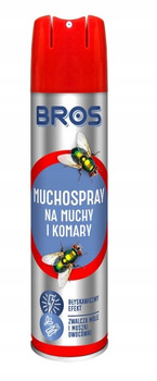 BROS MUCHOSPRAY Rozpylacz aerozol 400 ml przeciwko muchom i komarom