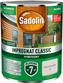 Impregnat drewna Sadolin Hybrydowy Kremowy 0,75L
