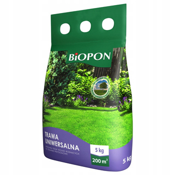 Biopon Mieszanka Traw Uniwersalnych 5kg - Idealna Trawa do Twojego Ogrodu