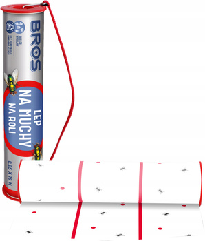 BROS Serpentyna na muchy 0,25 x 10 m - lep do zawieszania w pomieszczeniach