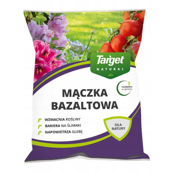 MĄCZKA BAZALTOWA TARGET WZMACNIA ROŚLINY BARIERA NA ŚLIMAKI SZKODNIKI 8 KG
