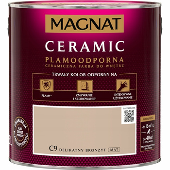 Farba ceramiczna do ścian Magnat Ceramic DELIKATNY BRONZYT C9 2,5L