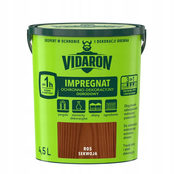 VIDARON Impregnat Ochronno Dekoracyjny Ogrodowy R05 sekwoja 4,5L