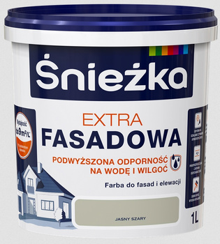 FARBA ŚNIEŻKA ExTRA FASADOWA JASNY SZARY 1L