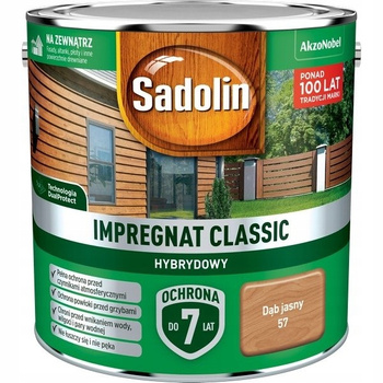 Impregnat drewna Sadolin Hybrydowy Dąb Jasny 2,5L