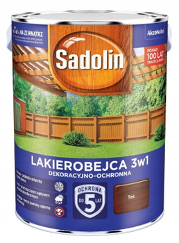 LAKIEROBEJCA do drewna NOWY SADOLIN 3W1 TEAK 2,5L