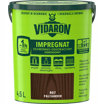 VIDARON Impregnat Ochronno Dekoracyjny Ogrodowy R07 palisander 4,5L