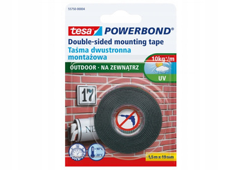 Taśma dwustronna tesa® Powerbond Outdoor – mocowanie na zewnątrz bez wiercenia