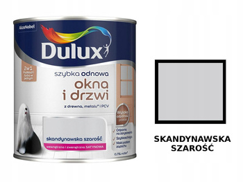 Farba do drewna metalu Dulux 0,75 l Szara