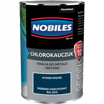 NOBILES CHLOROKAUCZUK NIEBIESKI GORCZYCOWY RAL 5010 0,9 L