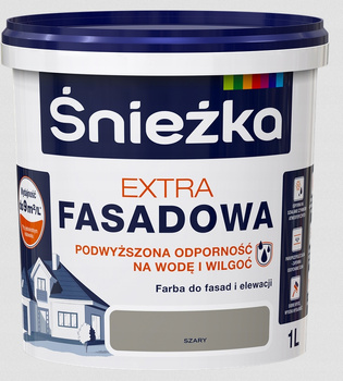 Śnieżka Farba Fasadowa Extra Szara 1L