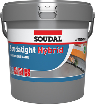 SOUDAL Płynna membrana szara Soudatight Hybrid 6kg deszczo i gazoszczelna