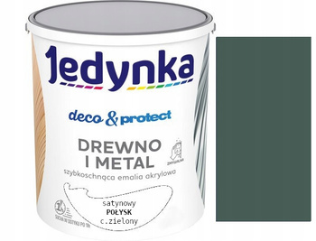 Jedynka Deco&Protect Drewno i Metal Satynowy Połysk Zielony Ciemny 0,7L