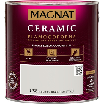 Farba ceramiczna do ścian Magnat Ceramic MGLISTY KRZEMIEŃ C58 2,5L