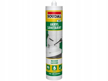 SOUDAL BIAŁY SANITARNY USZCZELNIACZ AKRYLOWY 280ML