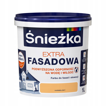 FARBA ŚNIEŻKA ExTRA FASADOWA KARMELOWY 1L