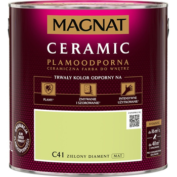 Farba ceramiczna do ścian Magnat Ceramic ZIELONY DIAMENT C41 2,5L